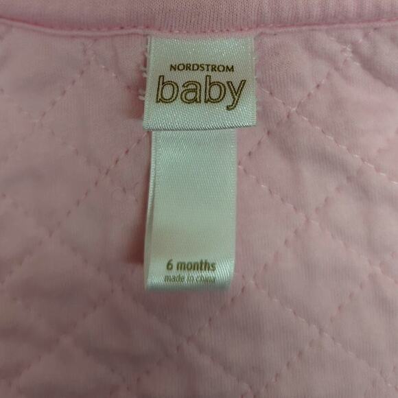 Nordstrom Baby Quilted Cotton Bunting Pink Size 6 Months - Picture 11 of 13